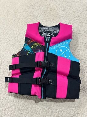 Hyperlite Kids Pink & Blue Neoprene Swim Vest